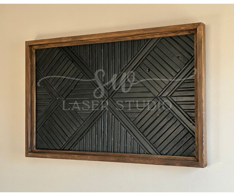 Mosaic Wood Sign - Diamond