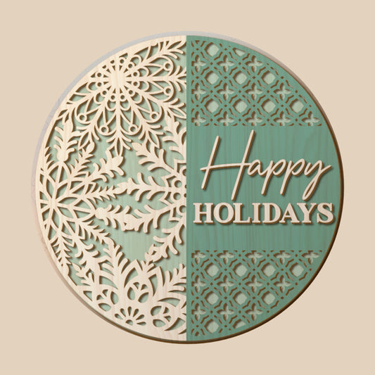 0073 - Happy Holidays Snowflake