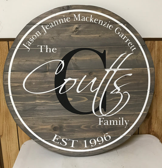 2000 - Custom Name Sign