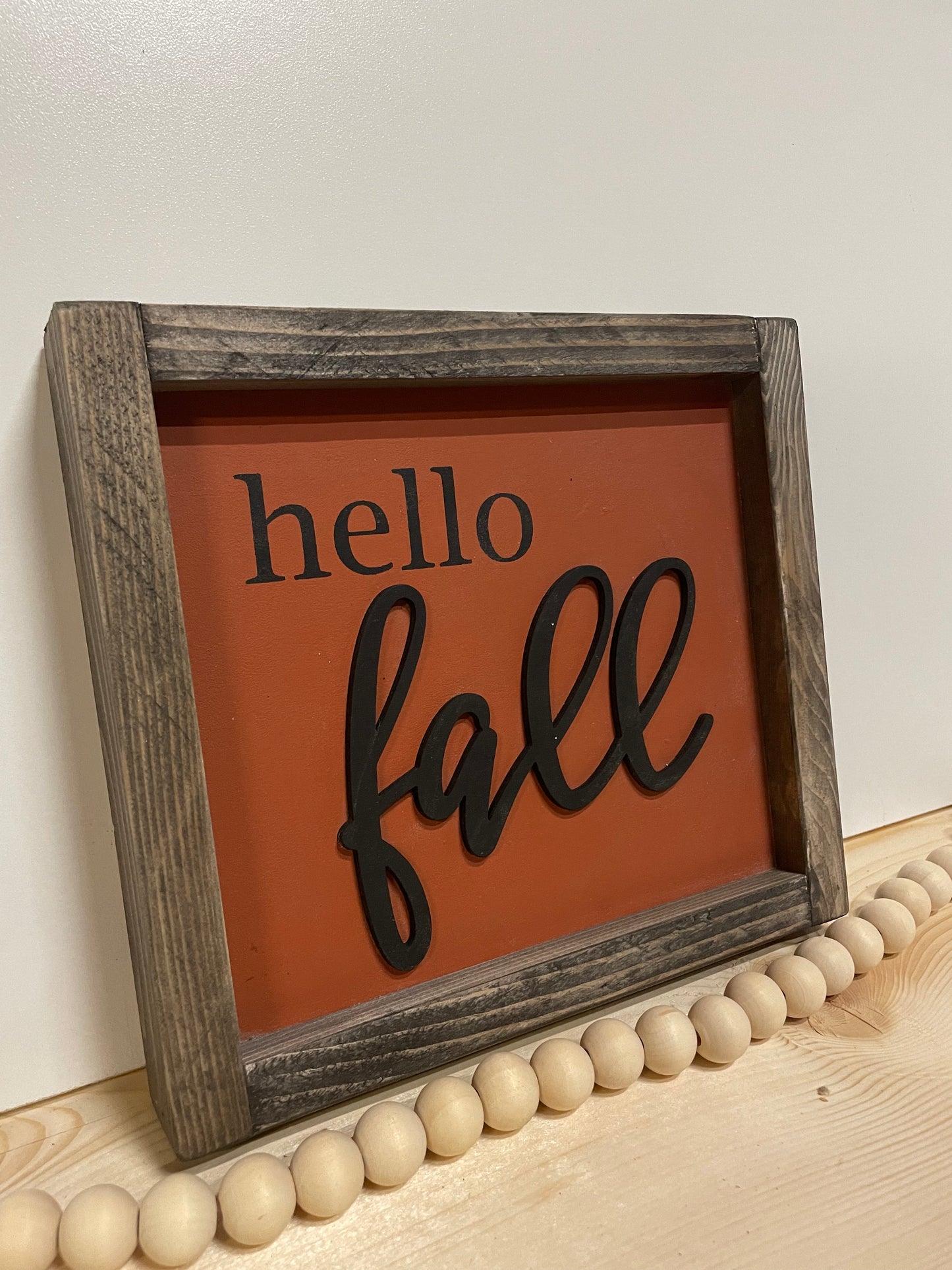 Fall wood sign