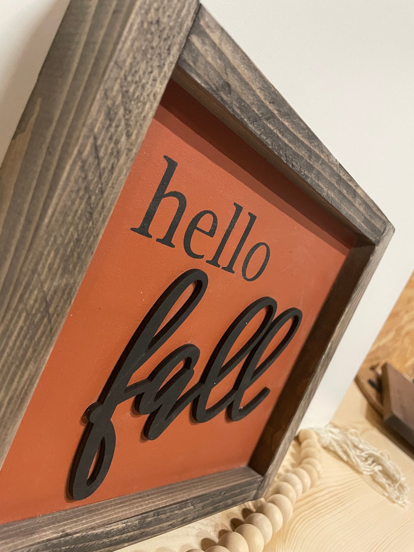 Fall wood sign