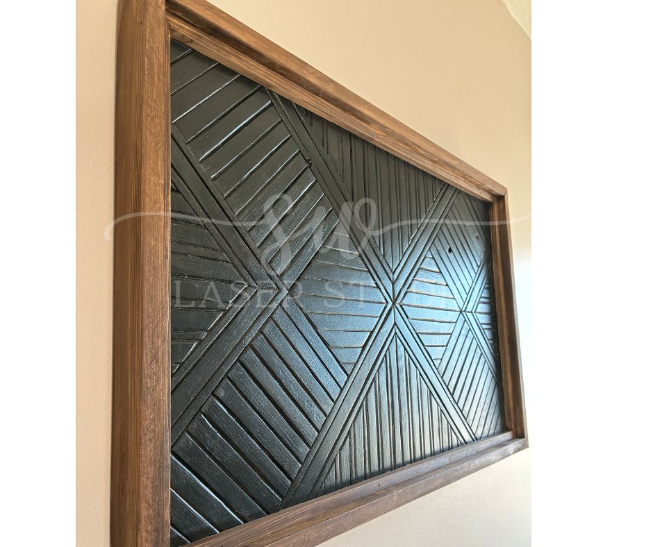 Mosaic Wood Sign - Diamond